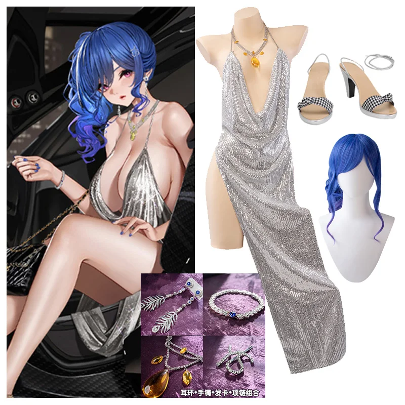 Azur Lane USS St. Louis Third Anniversary Dress Sexy Uniform Game Cosplay Costume Halloween Party Suit For Women Accessories
Azur Lane USS St. Louis Third Anniversary Dress Sexy Uniform Game Cosplay Costume Halloween Party Suit For Women Accessories