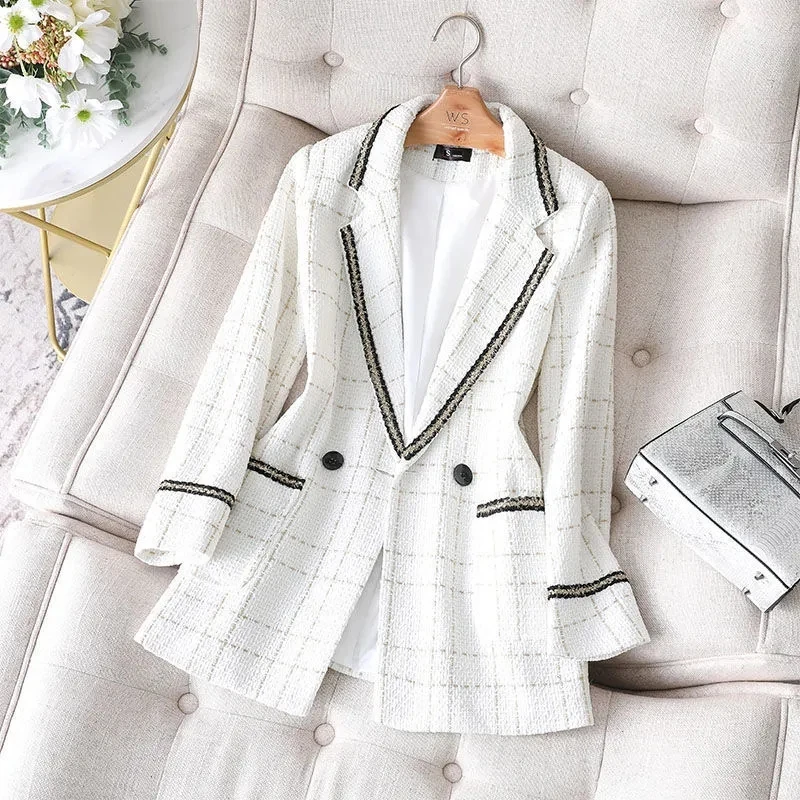 White Black Blazers Jacket Spring 2021 Women Plaid Coat Suit Of Office Ladies Fashion Casual Women Blazers And Jackets Elegant
White Black Blazers Jacket Spring 2021 Women Plaid Coat Suit Of Office Ladies Fashion Casual Women Blazers And Jackets Elegant