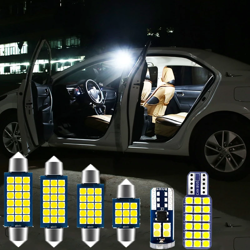 8pcs T10 LED Bulbs Car Interior Lights Kit For Volkswagen VW Golf MK5 MK6 MK7 GOLF 5 6 7 2003-2019 Dome Reading Lights Lamps
8pcs T10 LED Bulbs Car Interior Lights Kit For Volkswagen VW Golf MK5 MK6 MK7 GOLF 5 6 7 2003-2019 Dome Reading Lights Lamps