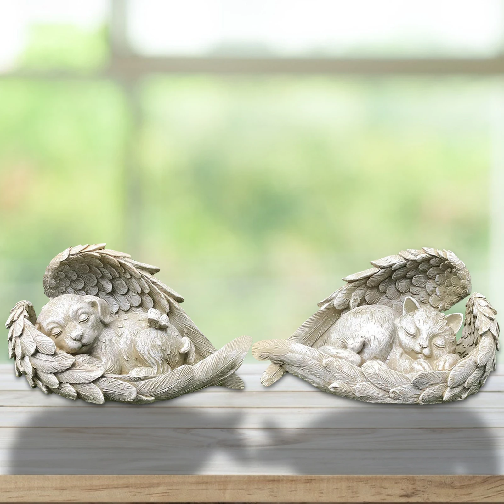 Sleeping Angel Dog Cat Ornaments Creative Resin Pet Memorial Statue Garden Sculpture Home Office Yard Lawn Outdoor Decor
Sleeping Angel Dog Cat Ornaments Creative Resin Pet Memorial Statue Garden Sculpture Home Office Yard Lawn Outdoor Decor