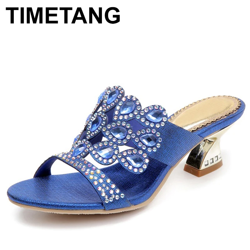 TIMETANGPeacock Crystal Thick Heels Women Genuine Leather Open Toe Slippers Lady Real Leather Shoes Big Size Summer E1038
TIMETANGPeacock Crystal Thick Heels Women Genuine Leather Open Toe Slippers Lady Real Leather Shoes Big Size Summer E1038