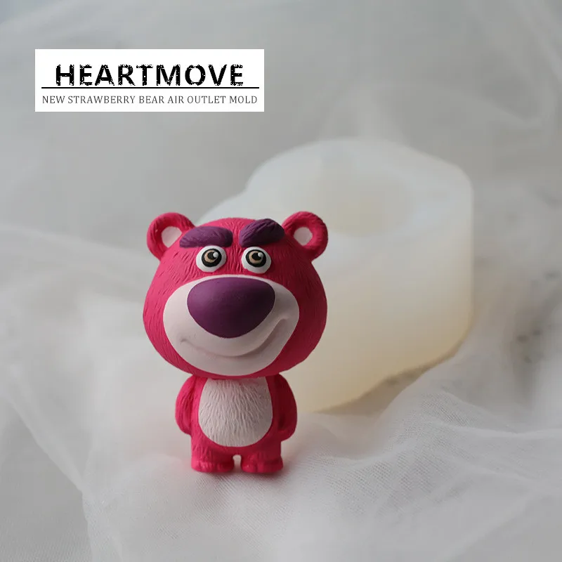 New Baking Tool 3D Strawberry Bear Silicone Mold DIY Cake Decoration Chocolate Jelly Soap Mold Vehicle Air Outlet Expanding Mold 
New Baking Tool 3D Strawberry Bear Silicone Mold DIY Cake Decoration Chocolate Jelly Soap Mold Vehicle Air Outlet Expanding Mold