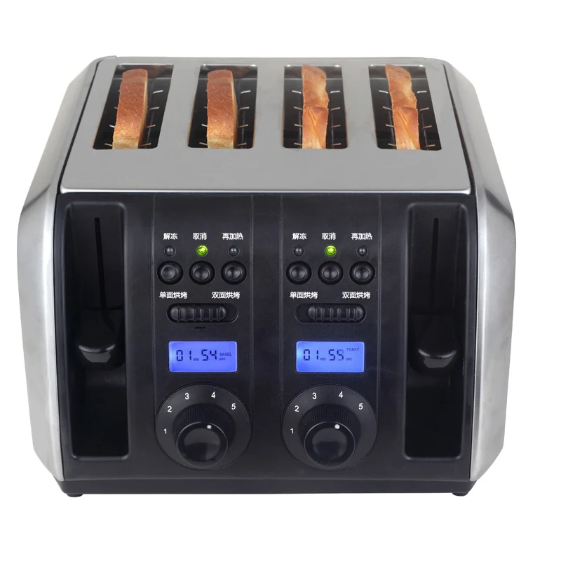 B129 stainless steel toaster 4 tablets household toaster driver 4 mouths breakfast machine toaster breakfast machine
B129 stainless steel toaster 4 tablets household toaster driver 4 mouths breakfast machine toaster breakfast machine