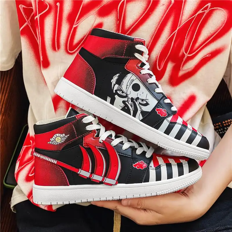 Anime Shoes Men Sneakers Zapatillas Hombre Leather High Top Rubber Outdoor Hidan Casual Flats Akatsuki Lace Up Tenis Masculino
Anime Shoes Men Sneakers Zapatillas Hombre Leather High Top Rubber Outdoor Hidan Casual Flats Akatsuki Lace Up Tenis Masculino