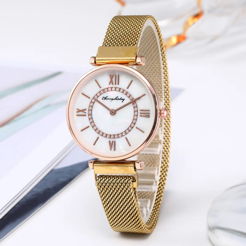 100pcs / lot new shell surface lazy women's watch magnet Milan mesh belt WATCH QUARTZ fashion watch
100pcs / lot new shell surface lazy women's watch magnet Milan mesh belt WATCH QUARTZ fashion watch