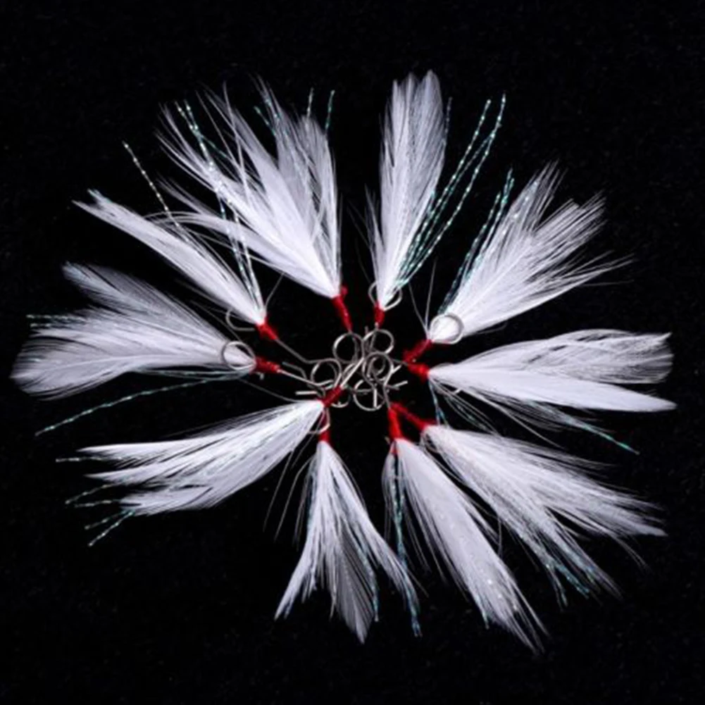 10pcs Soft Practical Portable Outdoor Durable Sharp Easy Apply Faux Feather Accessories Professional Fishing Lure 
10pcs Soft Practical Portable Outdoor Durable Sharp Easy Apply Faux Feather Accessories Professional Fishing Lure