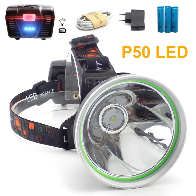 Miner's lamp P50 Led Headlamp working Headlight Flashlight lampe frontale usb rechargeable Torches Head lamp 18650 battery s1
Miner's lamp P50 Led Headlamp working Headlight Flashlight lampe frontale usb rechargeable Torches Head lamp 18650 battery s1