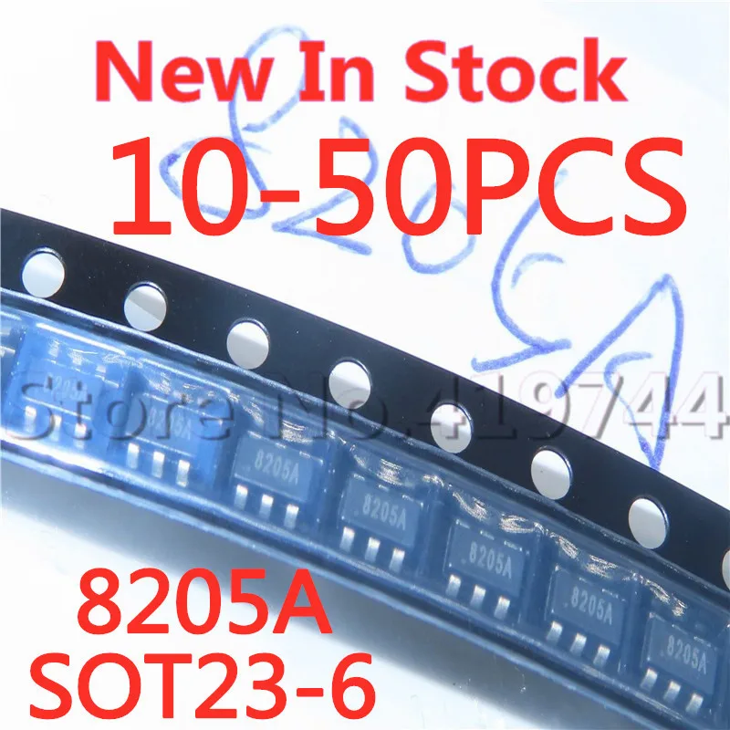 

10-50PCS Quality 100% 8205 8205A CEG8205A FS8205A FS8205S 8205S SOT23-6 SMD lithium battery protection ICIn Stock New