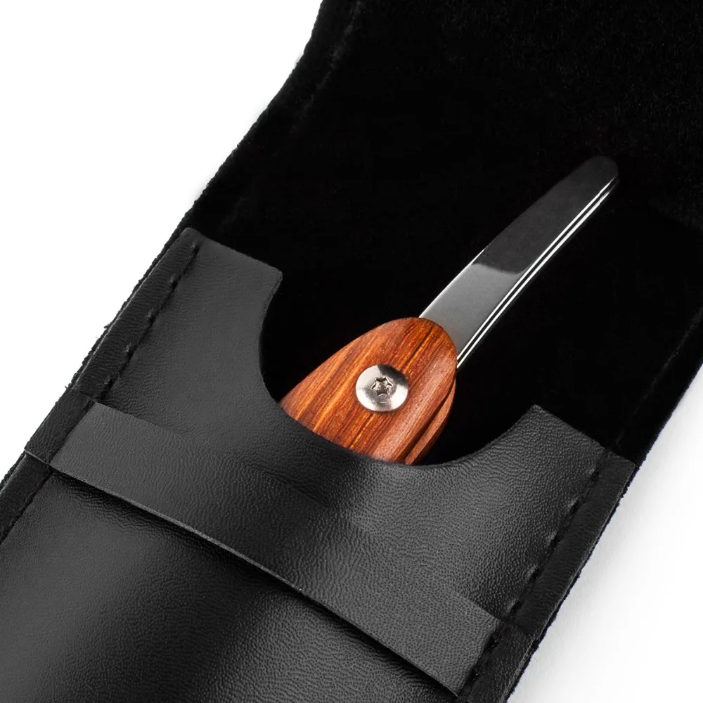QSHAVE Straight Razor Hand Made Wooden Handle Classic Safety Straight Razor Shaver Fit half Piece Double Edge Razor Blade
QSHAVE Straight Razor Hand Made Wooden Handle Classic Safety Straight Razor Shaver Fit half Piece Double Edge Razor Blade