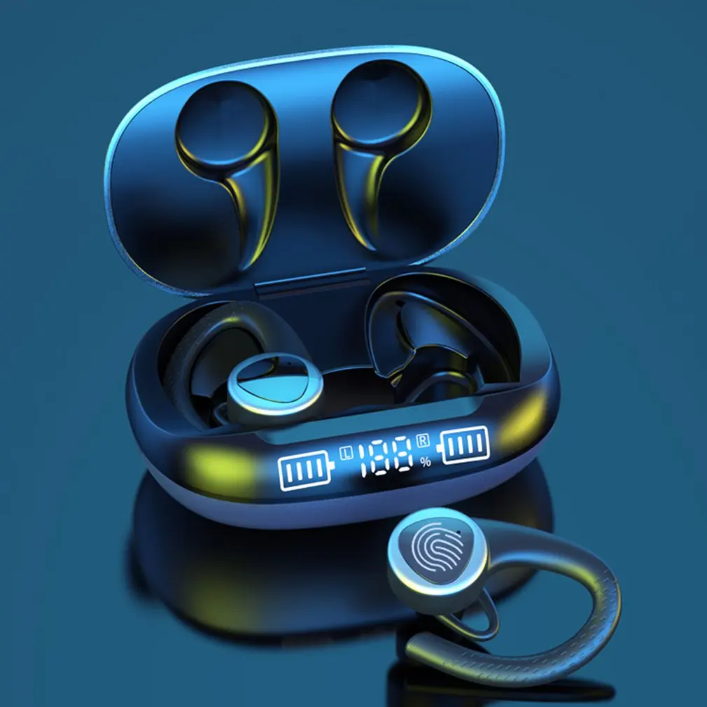 VG-T09 Wireless Headset Touch Digital Display Hanging Ear Sports Intelligent Noise Reduction Headset Sports Headset With Mic
VG-T09 Wireless Headset Touch Digital Display Hanging Ear Sports Intelligent Noise Reduction Headset Sports Headset With Mic