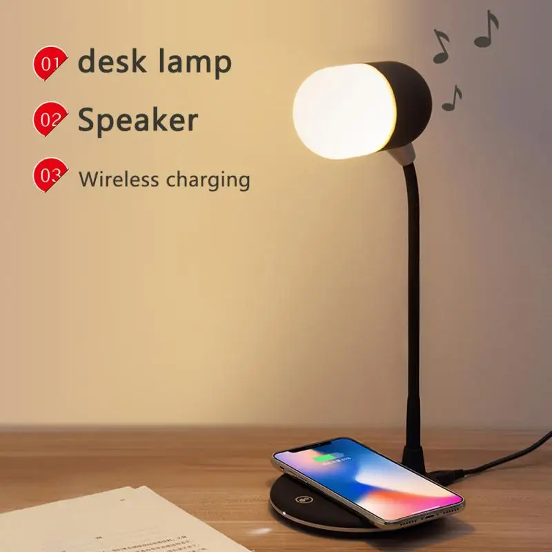 Mini Touch Desk Lamp 3 In 1 Bluetooth Speaker Wireless Charging Micro-USB Dimmable Smart LED Bedside Night Light Table Lamp 2W
Mini Touch Desk Lamp 3 In 1 Bluetooth Speaker Wireless Charging Micro-USB Dimmable Smart LED Bedside Night Light Table Lamp 2W