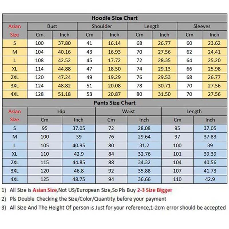 High Quality and Comfortable Fashion Men and Women 2 Piece Hoodie + Pants Hoodie Winter Fall Sportswear Casual Clothing S-4XL
High Quality and Comfortable Fashion Men and Women 2 Piece Hoodie + Pants Hoodie Winter Fall Sportswear Casual Clothing S-4XL