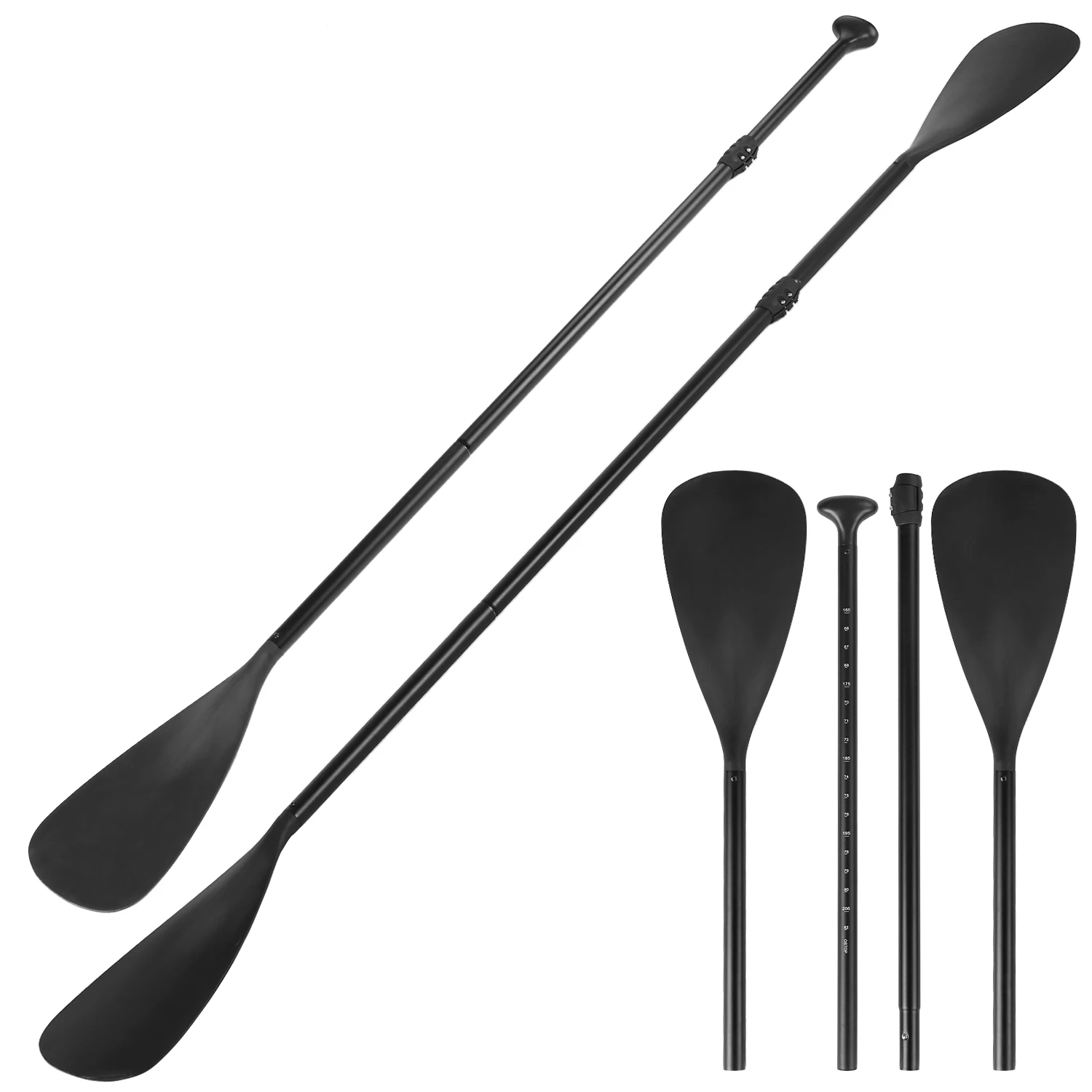 4PCS Dual Purpose Adjustable SUP Paddle Rowboat Kayak Boat Stand Up Paddle Board with 2 Paddle Blades Connecting Shaft T-handle
4PCS Dual Purpose Adjustable SUP Paddle Rowboat Kayak Boat Stand Up Paddle Board with 2 Paddle Blades Connecting Shaft T-handle