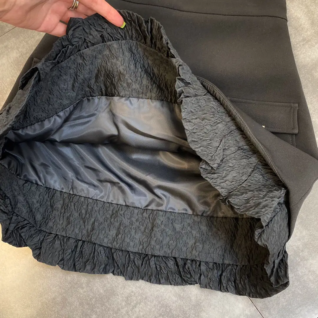 ZCSMLL 2021 Summer Autumn Pocket Wrinkle Lace Women Skirts Decoration Black Niche Bag Hip High Waist Vintage Half Skirt Tide
ZCSMLL 2021 Summer Autumn Pocket Wrinkle Lace Women Skirts Decoration Black Niche Bag Hip High Waist Vintage Half Skirt Tide