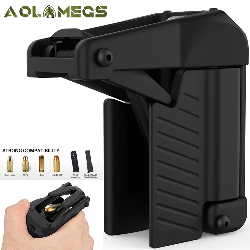 Portable Speed Loader Fits 9mm,10mm .357 Sig .40 .45ACP .380ACP Caliber 1911 Magazines Tactical Outdoor Gun Hunting Accessories
Portable Speed Loader Fits 9mm,10mm .357 Sig .40 .45ACP .380ACP Caliber 1911 Magazines Tactical Outdoor Gun Hunting Accessories