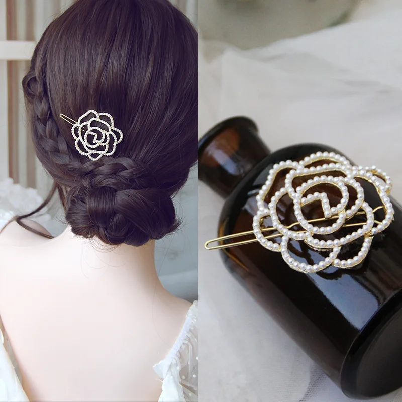 Girl Pearl Crystal Hair Clips Temperament Full Diamond Rhinestone Pearl Elegant Barrettes Hairgrips Women Hair Accessories 27
Girl Pearl Crystal Hair Clips Temperament Full Diamond Rhinestone Pearl Elegant Barrettes Hairgrips Women Hair Accessories 27