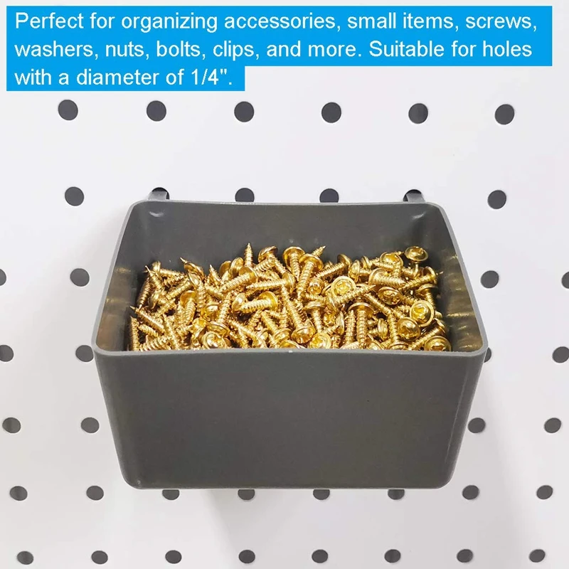 140 Pcs15 Different Types of Pegboard Hooks Include Curved Hooks Plastic Bins, Peg Locks, for Organizing Tools
140 Pcs15 Different Types of Pegboard Hooks Include Curved Hooks Plastic Bins, Peg Locks, for Organizing Tools