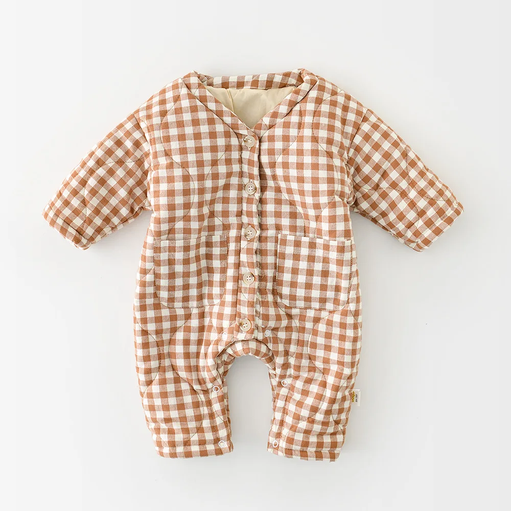 Romper Winter New Baby Plaid Thickened Long-sleeved Men's and Women's Treasure One-piece Bn*
Romper Winter New Baby Plaid Thickened Long-sleeved Men's and Women's Treasure One-piece Bn*