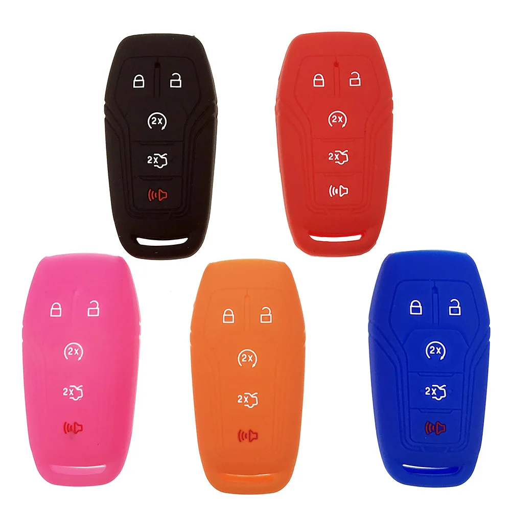 Silicone Key Case FOR Ford F-150 Fusion Focus Fiesta Explorer 2015-2018 F-250 F-350 F-450 Mustang F-550 Auto Key Cover
Silicone Key Case FOR Ford F-150 Fusion Focus Fiesta Explorer 2015-2018 F-250 F-350 F-450 Mustang F-550 Auto Key Cover