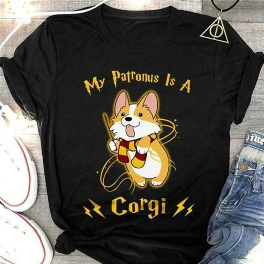 My Patronus Is A Corgi Tshirt Black Cotton Men Made In Usa Brand Clothing Tee Shirt
My Patronus Is A Corgi Tshirt Black Cotton Men Made In Usa Brand Clothing Tee Shirt