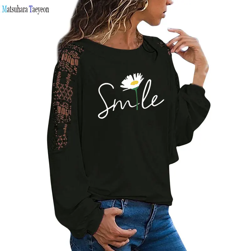 New Daisy Smile Printed T-Shirt Autumn Oversized T Shirt Women Clothes O Neck Long Sleeve Loose Cotton Tshirt Female Tops
New Daisy Smile Printed T-Shirt Autumn Oversized T Shirt Women Clothes O Neck Long Sleeve Loose Cotton Tshirt Female Tops