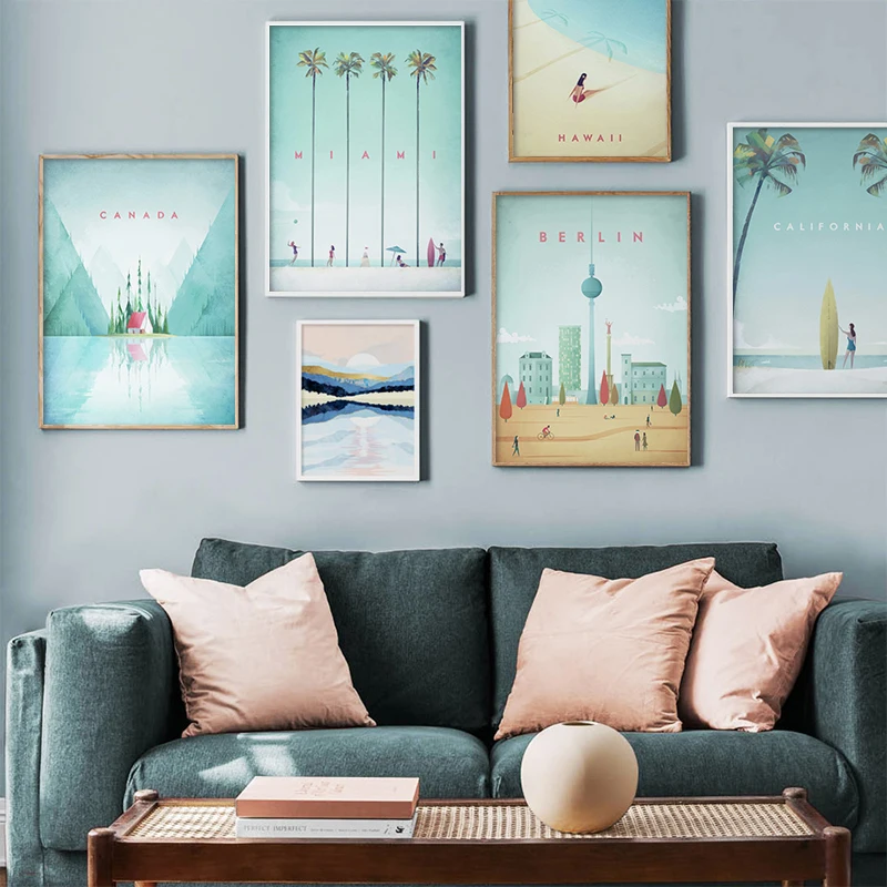Canvas Painting Travel City Landscape Poster California Miami Hawaii Print Wall Art Pictures for Living Room Modern Home Decor
Canvas Painting Travel City Landscape Poster California Miami Hawaii Print Wall Art Pictures for Living Room Modern Home Decor