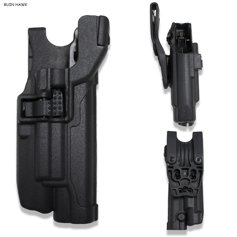 

Army Military Pistol Belt Holsters Colt 1911 Gun Holster Light Bearing Tactical Gear Shooting Hunting Gun Case