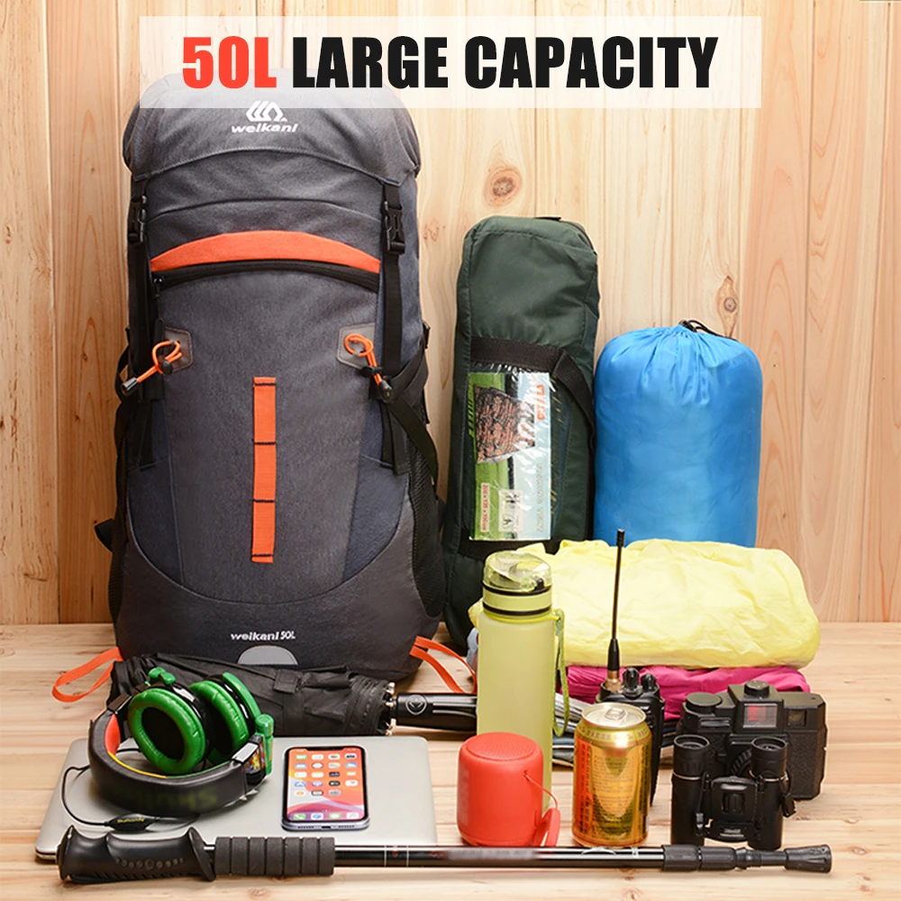 50L Waterproof Climbing Tactical Rucksack Travel Hiking Backpack Laptop Daypack Trekking Backpack Outdoor Men Women Sport Bag
50L Waterproof Climbing Tactical Rucksack Travel Hiking Backpack Laptop Daypack Trekking Backpack Outdoor Men Women Sport Bag