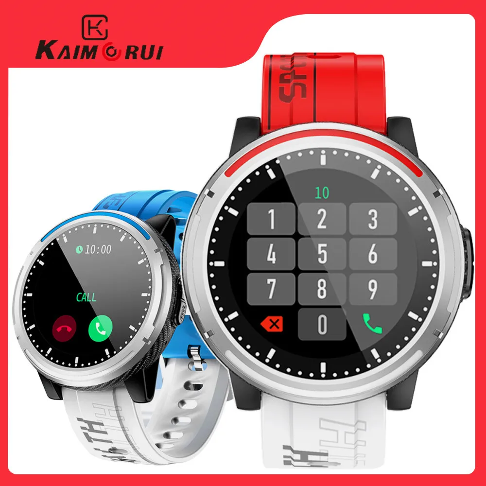 

Kaimorui Bluetooth Call Смарт-часы для мужчин 320 мАч фитнес-трекер артериального давления BO монитор сердечного ритма умные часы для Android IOS