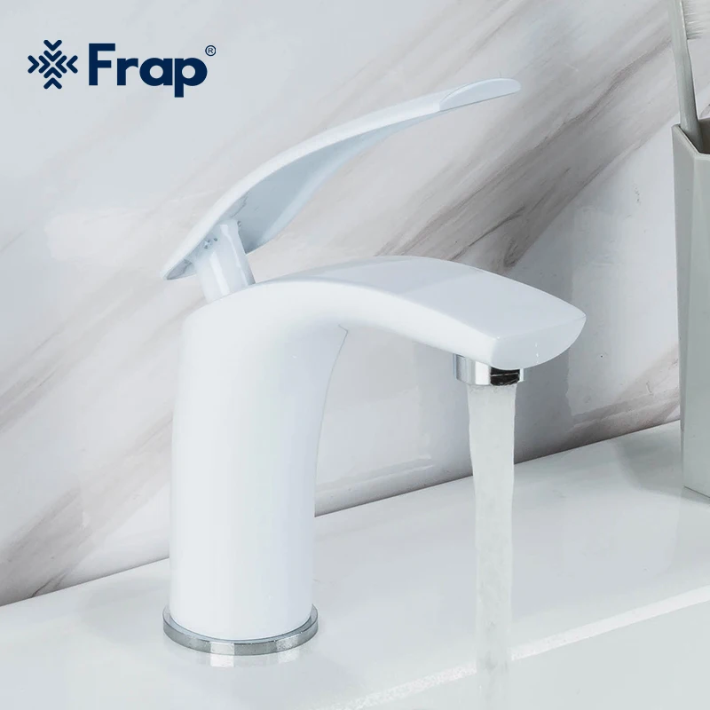 Смесители для раковины Frap Y10044, белый керамический краскосмеситель для ванной комнаты 
Смесители для раковины Frap Y10044, белый керамический краскосмеситель для ванной комнаты