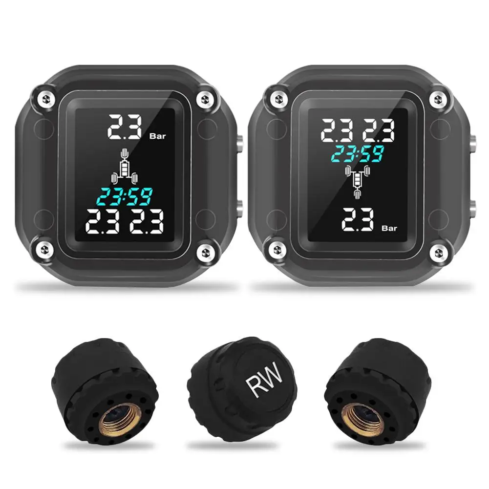 Motorcycle Tire Temperature Monitor Wireless High-precision TPMS Detector Tire Pressure Monitoring System with LCD Screen
Motorcycle Tire Temperature Monitor Wireless High-precision TPMS Detector Tire Pressure Monitoring System with LCD Screen