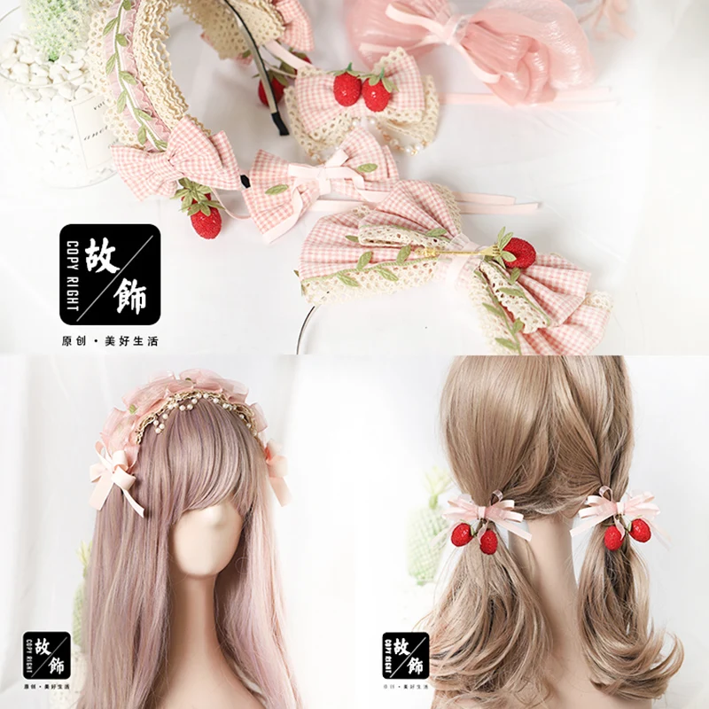 Заколка для волос в розовую решетку с клубничкой Mori Girl Sweet Lolita Girl Kawaii краевой зажим кружевной бант жемчуг KC ободок для волос
Заколка для волос в розовую решетку с клубничкой Mori Girl Sweet Lolita Girl Kawaii краевой зажим кружевной бант жемчуг KC ободок для волос