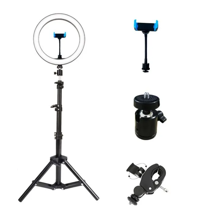 Dimmable LED Selfie Ring Fill Light Phone Camera Led Ring Lamp With Tripod For Makeup Live Video Ringlights For Mobile Phone
Dimmable LED Selfie Ring Fill Light Phone Camera Led Ring Lamp With Tripod For Makeup Live Video Ringlights For Mobile Phone
