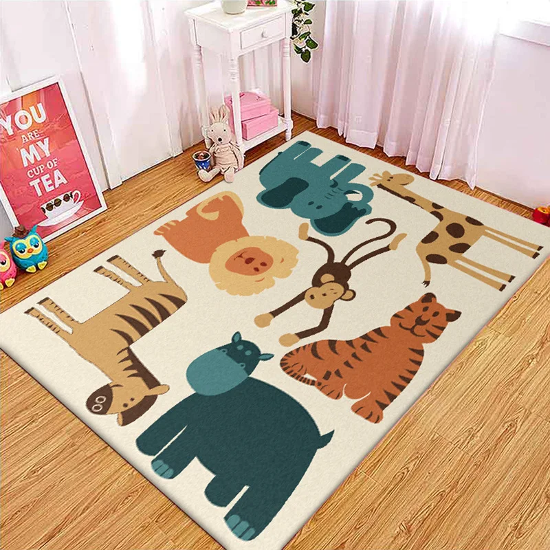 Cute cartoon lion horse elephant monkey giraffe children's bedroom living room kitchen bedside carpet mat
Cute cartoon lion horse elephant monkey giraffe children's bedroom living room kitchen bedside carpet mat