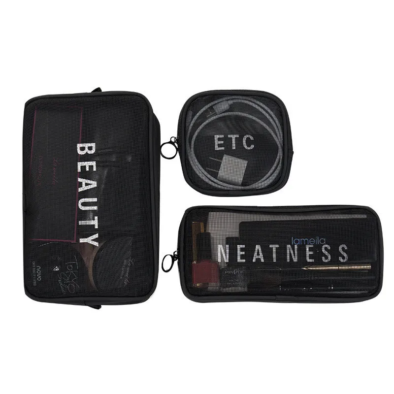 Multifunction Mesh Cosmetic Bag Large Capacity Makeup Bag Travel Accessories Beauty Wash Pouch Portable Cosmetic Organizer
Multifunction Mesh Cosmetic Bag Large Capacity Makeup Bag Travel Accessories Beauty Wash Pouch Portable Cosmetic Organizer