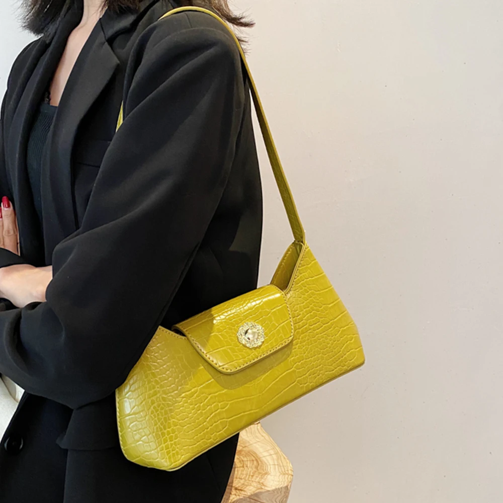 Alligator Pattern Design PU Leather Women's Shoulder Underarm Bag Fashion Summer Luxury Brand Simple Style Solid Color Handbags
Alligator Pattern Design PU Leather Women's Shoulder Underarm Bag Fashion Summer Luxury Brand Simple Style Solid Color Handbags
