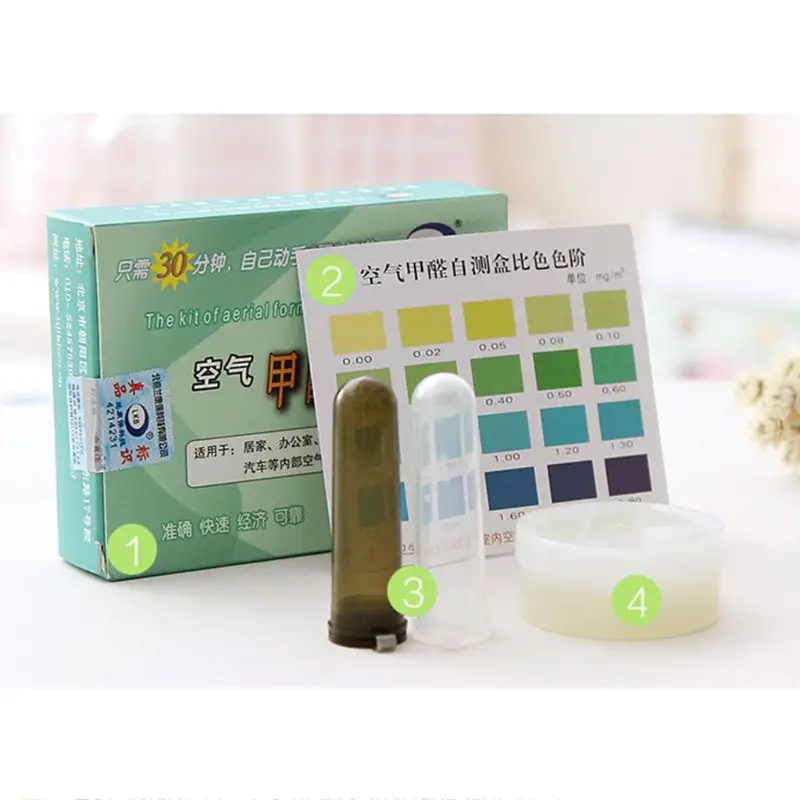 1 Set Household Air Formaldehyde (HCHO) TVOC DIY Test Detection Kit Self-Test Box Test Tube Colorimetric Card Absorbent Detector
1 Set Household Air Formaldehyde (HCHO) TVOC DIY Test Detection Kit Self-Test Box Test Tube Colorimetric Card Absorbent Detector