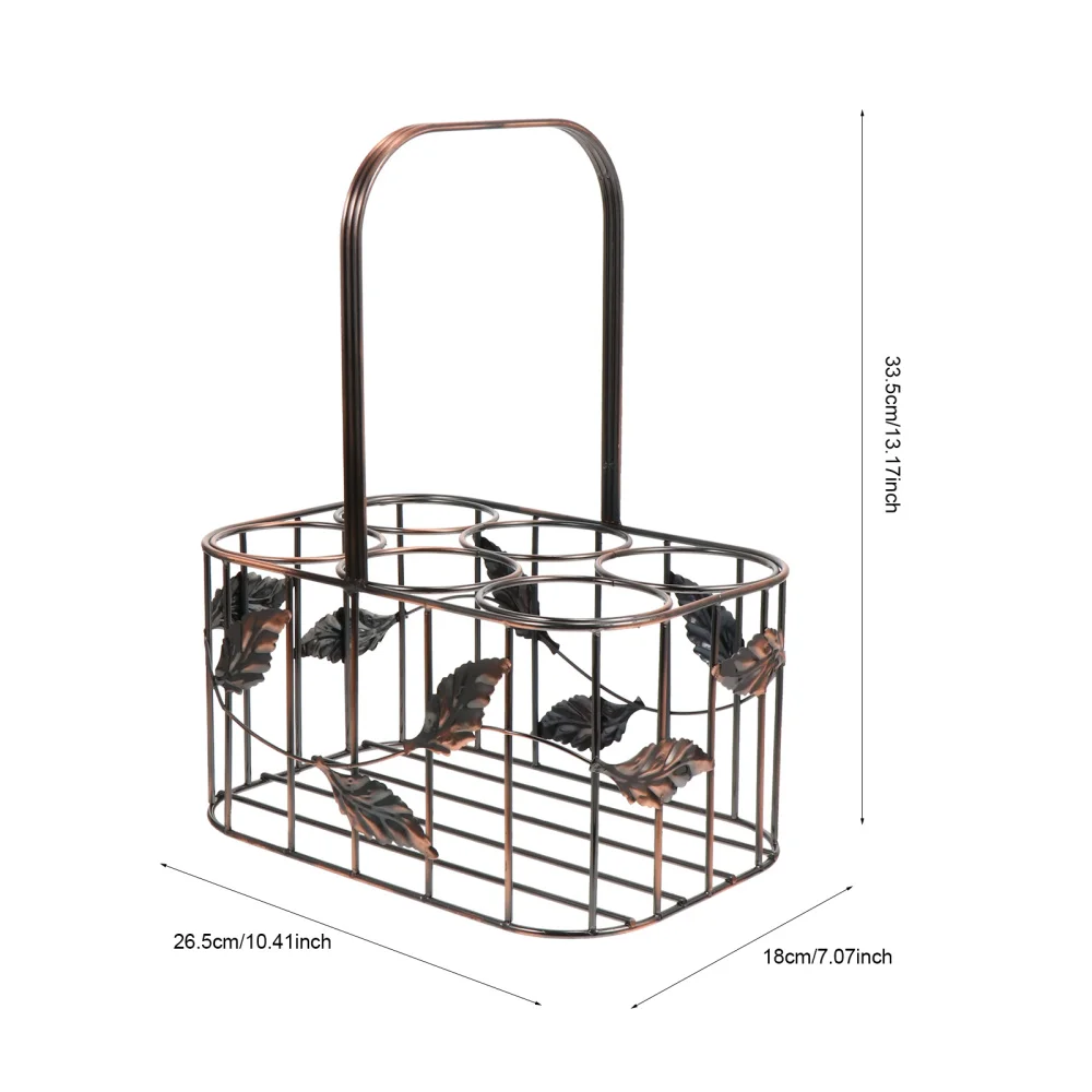 1pc Hand-held Wine Rack Household Red Wine Bottle Seasoning Bottle Rack (Brown)
1pc Hand-held Wine Rack Household Red Wine Bottle Seasoning Bottle Rack (Brown)