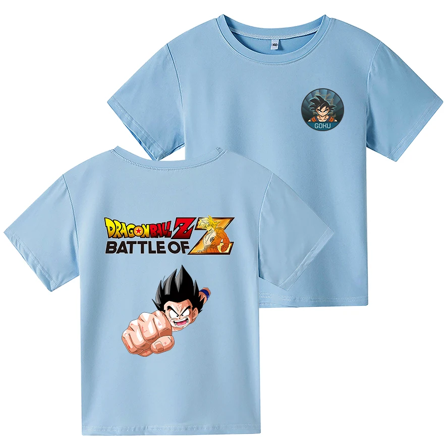 New Anime Goku T-shirt Kids Fashion Boy Girl Child Tee Shirt Funny O-Neck Sweatshirts Cute 4-14 Years Old Children's Clothing
New Anime Goku T-shirt Kids Fashion Boy Girl Child Tee Shirt Funny O-Neck Sweatshirts Cute 4-14 Years Old Children's Clothing