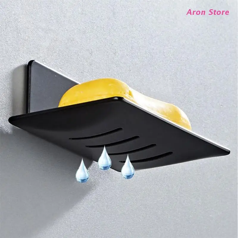 Space Aluminum Self-draining Soap Dishes Sponge Holder Wall Mounted Soap Storage Shelf Tray For Bathroom & Kitchen Sink
Space Aluminum Self-draining Soap Dishes Sponge Holder Wall Mounted Soap Storage Shelf Tray For Bathroom & Kitchen Sink