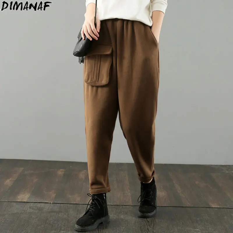 DIMANAF Women Pants Plus Size Harem Slacks Pants Thick Fleece Warm Office Home Wear Female Elastic Waist Casual Pockets Pants
DIMANAF Women Pants Plus Size Harem Slacks Pants Thick Fleece Warm Office Home Wear Female Elastic Waist Casual Pockets Pants