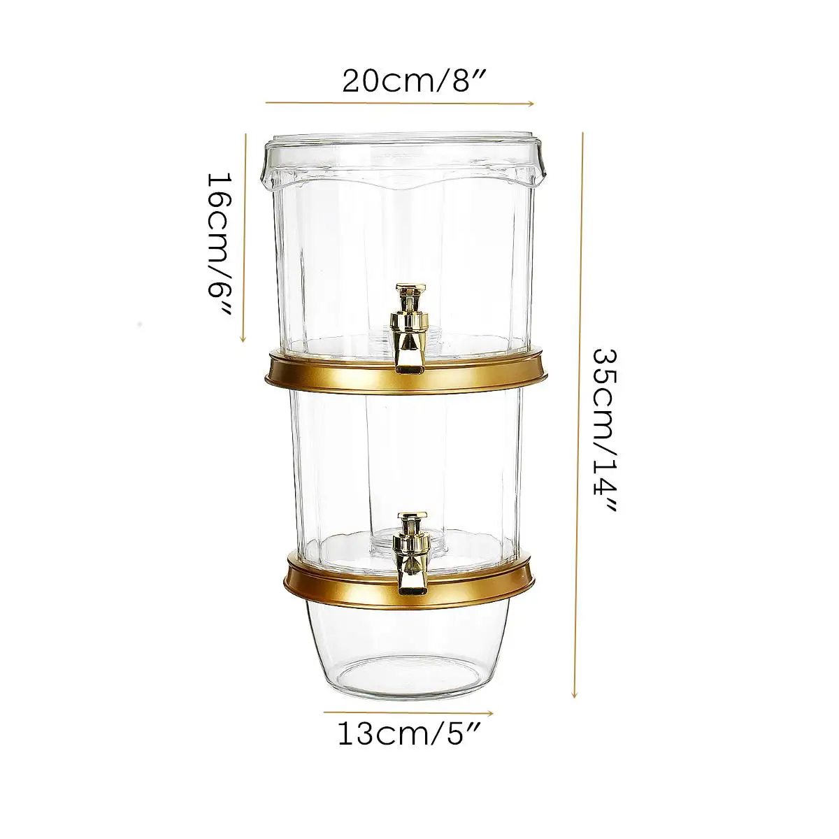 New 2 Tiers Cold Drink Juice Dispenser Wine Beer Pourer Ice Beverage Holder Machine Commercial Kitchen Bar Tools Large Capacity
New 2 Tiers Cold Drink Juice Dispenser Wine Beer Pourer Ice Beverage Holder Machine Commercial Kitchen Bar Tools Large Capacity