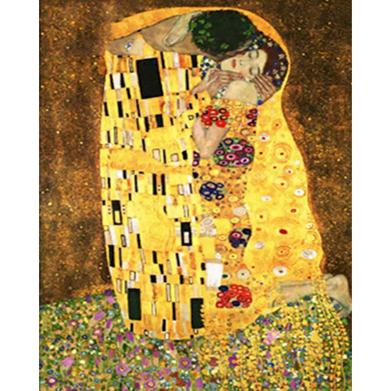 Painting By Numbers Diy Abstract Klimt Kiss Hand Painted Canvas Kit Oil Modern Wall Art Picture Living Room Home Decoration Gift
Painting By Numbers Diy Abstract Klimt Kiss Hand Painted Canvas Kit Oil Modern Wall Art Picture Living Room Home Decoration Gift