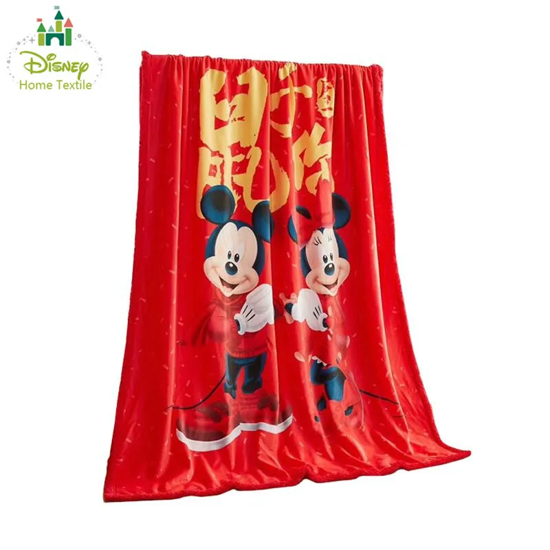 Chinese Red Flannel Blanket Red color Mickey and Minnie Mouse Happy New Year Gift berber Fleece for Kids Winter Quilt Wedding 3D
Chinese Red Flannel Blanket Red color Mickey and Minnie Mouse Happy New Year Gift berber Fleece for Kids Winter Quilt Wedding 3D