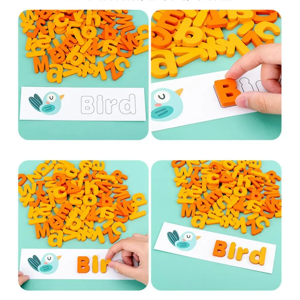 78Pcs Wooden Letter Matching Spelling Word Alphabet Scrabbles Parent-Child Interaction Educational Puzzle Toys
78Pcs Wooden Letter Matching Spelling Word Alphabet Scrabbles Parent-Child Interaction Educational Puzzle Toys