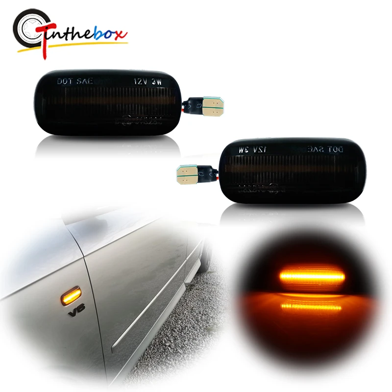 Gtinthebox Smoked Lens Amber LED Car Front Fender Side Marker Lights For Audi A6 S6 RS6 C7 C5 A4 S4 RS4 B8 B6 Turn Signal Lights
Gtinthebox Smoked Lens Amber LED Car Front Fender Side Marker Lights For Audi A6 S6 RS6 C7 C5 A4 S4 RS4 B8 B6 Turn Signal Lights