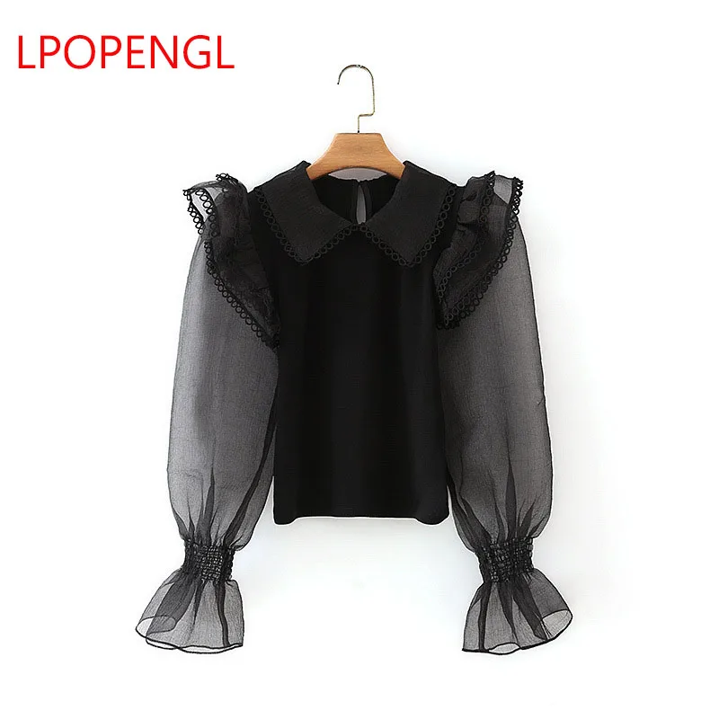 Spring Autumn Hedging Ladies Shirt 2021 The New Fashion Wild Loose Street Style Solid Color Lantern Sleeve Regular Style
Spring Autumn Hedging Ladies Shirt 2021 The New Fashion Wild Loose Street Style Solid Color Lantern Sleeve Regular Style