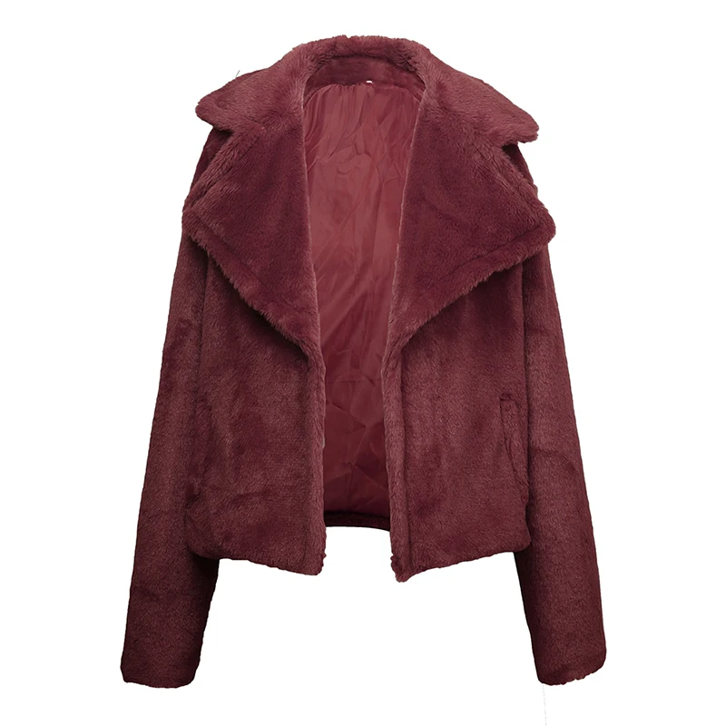 Winter Jackets Women Cashmere Coat Thick Warm Jacket Solid Color Long Sleeve Short Slim Lapel Outerwear Plus Size 3XL Hot Sale
Winter Jackets Women Cashmere Coat Thick Warm Jacket Solid Color Long Sleeve Short Slim Lapel Outerwear Plus Size 3XL Hot Sale