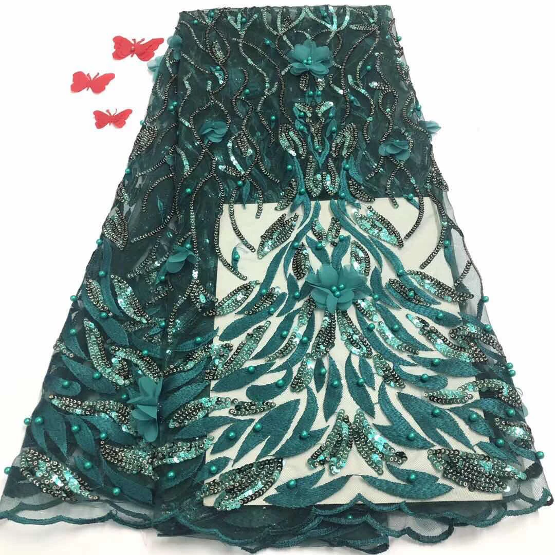2020 Latest beads French African Lace Fabric High Quality Sequins African Embroidered Tulle 3d Lace Fabric for Wedding CD3111 
2020 Latest beads French African Lace Fabric High Quality Sequins African Embroidered Tulle 3d Lace Fabric for Wedding CD3111