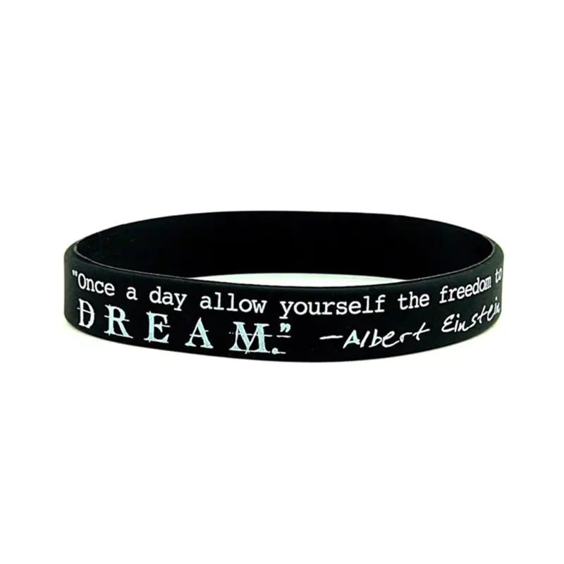 Dream Greatness Believe Silicone Rubber Bracelets Wristband Sport Motivational 
Dream Greatness Believe Silicone Rubber Bracelets Wristband Sport Motivational